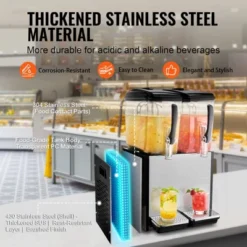 VEVOR Commercial Beverage Dispenser, 2 Tanks 12 L / 12.7 QT Per Tank Juice Dispenser, 286W Stainless Steel Ice Tea Drink Machine -Vevor GUEST 363abcd1 2504 4179 94eb 130bdc44e816