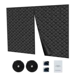 VEVOR Garage Door Screen For Winter, 10x8FT, Garage Door Insulation Kit, Magnetic Thermal Insulated Door Curtain With 300D Oxford Fabric, Black -Vevor GUEST 36b8ab25 e4fe 41ca ac3d c5b29f18c11f