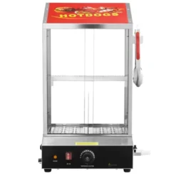 VEVOR Hot Dog Steamer, 39QT, 2-Tier Hot Dog Hut Steamer, 86℉~185℉ Temperature Control, Electric Bun Warmer With Tempered Glass Slide Doors -Vevor GUEST 37025e20 7c0e 4a39 b170 6ec8e5c54238