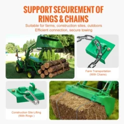 VEVOR 5/16" Tractor Bucket Hook With Tie Down Ring, Grade 70 Forged Steel 2 Pack Bolt-On Grab Hook With Back Plate, Green 11 VEVOR 5/16" Tractor Bucket Hook With Tie Down Ring, Grade 70 Forged Steel 2 Pack Bolt-On Grab Hook With Back Plate, Green -Vevor GUEST 375179ed f0fc 4757 9ecd c044842e8bfd