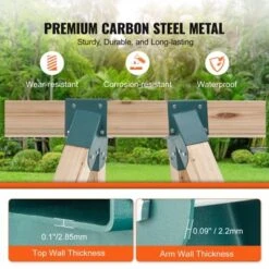 VEVOR A-Frame Middle Swing Set Brackets, Heavy Duty Carbon Steel Swing With Mounting Hardware, DIY Swing Bracket Swing Kit, Green (2 Pcs) -Vevor GUEST 3791df3d 5a20 47e2 9eff 822ed2b0975c