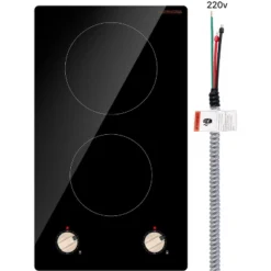 VEVOR Induction Cooktop, 3500W Electric Countertop Burner, 2 Burner Knob Control Stove, Built-in Induction Cooktop, Black -Vevor GUEST 38670dad a117 4571 b573 9ddf8091f6aa