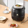 VEVOR Electric Soup Warmer, 10QT Commercial Soup Kettle With 304 Stainless Steel Detachable Insert Pot, 95~176°F Adjustable Temperature, Black