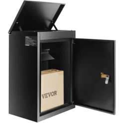 VEVOR Package Delivery Boxes For Outside 15.4" X 10.6" X 20.5", Galvanized Steel Wall Mount Mailbox With Coded Lock, Anti-Theft Baffle -Vevor GUEST 3938d4d9 8f48 488c 8c7a a39b03854a05