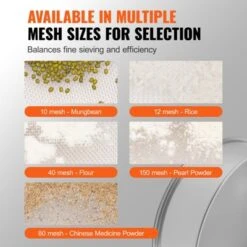 VEVOR Flour Sieve Fine Mesh, 12 Mesh Flour Sifter, 304 Stainless Steel Fine Mesh Sifter Food-grade, Dia. 12.6" Fine Mesh Strainers For Baking 10 VEVOR Flour Sieve Fine Mesh, 12 Mesh Flour Sifter, 304 Stainless Steel Fine Mesh Sifter Food-grade, Dia. 12.6" Fine Mesh Strainers For Baking -Vevor GUEST 397c84dc 0047 43a1 9aad 75ef07cc7ba0 2