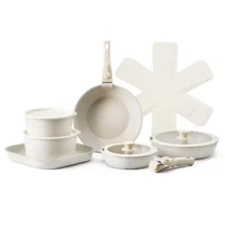 VEVOR 17 Piece Pots And Pans Set Nonstick, Detachable Handle Cookware, Space Saving Induction Cookware Set, Kitchen RV Cooking Sets, White -Vevor GUEST 39c60a61 6aa5 4d45 8a91 32698ecb0f55