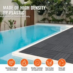 VEVOR Interlocking Deck Tiles, 36 Pack,11.6"x11.6" 36 Sq. Ft Plastic Waterproof Outdoor Flooring All Weather Use, Patio Floor Decking Covering Tiles -Vevor GUEST 3a5709aa d6ba 457a b9c2 be2da90676bb