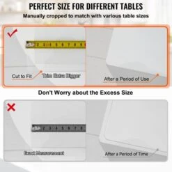 VEVOR Plastic Table Cover, 42"x84"x0.06", Transparent PVC Table Protector, Rectangle Clear Desk Mat, Water Oil Proof Table Cover, Transparent -Vevor GUEST 3b4c63eb 8aaa 4319 b177 5ee0a338fbb1 2