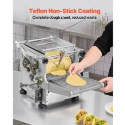 VEVOR Electric Tortilla Maker, Automatic Corn Tortilla Making Machine With Non-Stick Coating And Two Molds(4 In + 6 In), Silver -Vevor GUEST 3b8deda8 01f1 4f4d b1ca aa01a9a6fe37 1