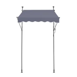 VEVOR 59 X 47" Patio Awning Retractable, Awning Sunshade Shelter With Manual Crank Handle, Adjustable Height From 86 To 122 In, Dark Gray 15 VEVOR 59 X 47" Patio Awning Retractable, Awning Sunshade Shelter With Manual Crank Handle, Adjustable Height From 86 To 122 In, Dark Gray -Vevor GUEST 3bd2763b 8096 420c ba6d d080aac7da42