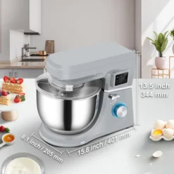 VEVOR Stand Mixer, 660W Electric Dough Mixer With 6 Speeds LCD Screen Timing, Tilt-Head Food Mixer With 7.4 Qt Stainless Steel Bowl, Dough Hook 14 VEVOR Stand Mixer, 660W Electric Dough Mixer With 6 Speeds LCD Screen Timing, Tilt-Head Food Mixer With 7.4 Qt Stainless Steel Bowl, Dough Hook -Vevor GUEST 3be529a0 a4ed 493d 94b4 76f741ecccc3