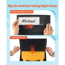 VEVOR Chair Pockets For Classroom, 24 Pack, 14 X 15 Inches Chairback Buddy Pocket With Name Tag, Black -Vevor GUEST 3cba4ee7 40ef 48b6 84ce 3abb9095cfce