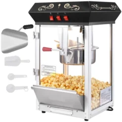 VEVOR Popcorn Maker, 850W Popcorn Popper Machine, 8 Oz Kettle Makes 48 Cups Per Batch, Countertop Popcorn Maker With Tempered Glass, Black 15 VEVOR Popcorn Maker, 850W Popcorn Popper Machine, 8 Oz Kettle Makes 48 Cups Per Batch, Countertop Popcorn Maker With Tempered Glass, Black -Vevor GUEST 3d99fecd 8bb0 4950 8692 d0cc8f1828a1