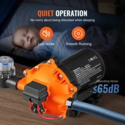 VEVOR Water Diaphragm Pump, 12V DC, 216W,5.5 GPM Flow, 70 PSI Rated Pressure (40-100 PSI Adjustable), 1/2" MNPT Self Priming Sprayer Pump, Orange -Vevor GUEST 3dfb6fca c2e2 45cb 8ab4 a598f1b5b6e1