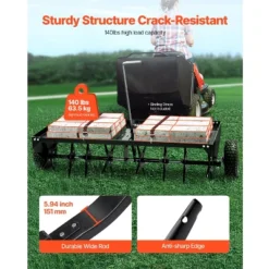 VEVOR Tow Behind Plug Aerator, 48-Inch Tow Behind Lawn Plug Aerator With Universal Hitch, Black -Vevor GUEST 3eceb2d7 0cad 462d 87f3 6ddbf99573f1