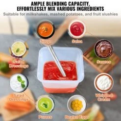 VEVOR Commercial Immersion Blender, 500 Watt Heavy Duty Hand Mixer, Variable Speed Kitchen Stick Mixer With 304 Stainless Steel Blade 12 VEVOR Commercial Immersion Blender, 500 Watt Heavy Duty Hand Mixer, Variable Speed Kitchen Stick Mixer With 304 Stainless Steel Blade -Vevor GUEST 3f4c5045 39c2 473a bda4 a38d984c9174