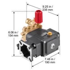 VEVOR Pressure Washer Pump, 3/4" Shaft Horizontal Triplex Plunger, 3300 PSI, 2.5GPM, Replacement Power Washer Pumps Kit With 5 Nozzles, Black -Vevor GUEST 40961eb1 f65b 4a4a b23b 0642f0447b0e
