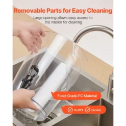 VEVOR Beverage Dispenser, 2.1 Gallon Drink Dispenser For Parties, Stainless Steel + Plastic Juice Dispensers With Spigot Ice Chamber, Silver -Vevor GUEST 40c3a6d6 58ab 4dc6 a2d7 3bd33fa91207