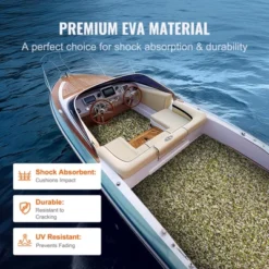 VEVOR Boat Flooring, EVA Foam Boat Decking 94.5" X 35.4", Non-Slip Self-Adhesive Flooring, 23.2 Sq.ft Marine Carpet For Boats, Yacht, Pontoon -Vevor GUEST 4123a552 1453 4c15 be41 ec6327823f51