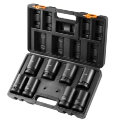 VEVOR 1" Drive Impact Socket Set, 8 Piece Deep Socket Set Metric 27-41mm, 6 Point Cr-Mo Alloy Steel For Auto Repair, Easy-to-Read Size Markings,BLACK -Vevor GUEST 413d0474 5632 49b1 a1f0 84dc89f89263