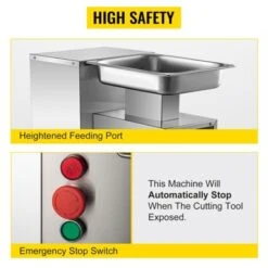 VEVOR 110V Commercial Meat Cutter Machine 1100LB/H Electric Meat Cutting Machine 750W Commercial Meat Slicer 3mm Blade, Silver -Vevor GUEST 42736636 c813 48c6 8352 78335b3c69ee