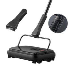 VEVOR Carpet Sweeper, 7.87 In Sweeping Paths, Floor Sweeper Manual Non Electric, 300 Ml Dustbin Capacity With Comb For Home Office Rugs -Vevor GUEST 42af5a84 fcee 41e4 b5bf e519e6b29b6b
