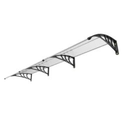 VEVOR Window Door Awning Canopy, 38" X 117" Door Canopy Exterior, UF50+ PC Sunshade, Outdoor Patio Awning Sun Shade, Transparent, Waterproof -Vevor GUEST 43f50a80 2c72 4c15 9942 c88620cd6ecb
