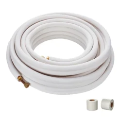 VEVOR 50FT Mini Split Line Set, 3/8" & 5/8" O.D Copper Pipes Tubing And Triple-Layer Insulation, For Mini Split Air Conditioning Refrigerant, White -Vevor GUEST 46e8b4bd 963e 4718 a98e 8f74778755bd