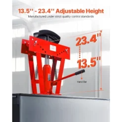 VEVOR Hydraulic Pipe Bender, 16 Ton Manual Copper Exhaust Pipe Bending Machine With 8 Dies (1/2" - 3") And 90 - 180° Adjustable Rollers, Red -Vevor GUEST 475efe67 288c 472f acd8 9a7e55ee6a5c