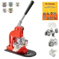 VEVOR Button Maker Machine, 58 Mm (2.25 Inch) Badge Punch Press Kit, Children DIY Gifts Pin Maker, Button Making Supplies, Orange -Vevor GUEST 477dc37c 1508 472b a0a2 00b5ed0b7731