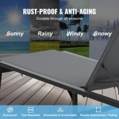 VEVOR Chaise Lounge Chair Outdoor, Aluminum Patio Lounge Chair With Adjustable 5-Position, Folding Pool Lounge Chair 10 VEVOR Chaise Lounge Chair Outdoor, Aluminum Patio Lounge Chair With Adjustable 5-Position, Folding Pool Lounge Chair -Vevor GUEST 480e292e 68c2 4345 87a4 54c00f826266