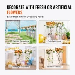 VEVOR 2PCS 31.5inch High Wedding Flower Stand, With Acrylic Laminate,Acrylic Vase Column Geometric Centerpiece Stands, Floral Display Rack -Vevor GUEST 4879d034 f3d2 4b35 825d e39bda62caf7