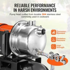 VEVOR 1 HP Shallow Well Pump With Pressure Tank, 1000 GPH, Automatic Irrigation Water Booster Pump With 130 Ft Head Lift 20/40 PSI Pressure, Black 10 VEVOR 1 HP Shallow Well Pump With Pressure Tank, 1000 GPH, Automatic Irrigation Water Booster Pump With 130 Ft Head Lift 20/40 PSI Pressure, Black -Vevor GUEST 497526fa c6bd 4e94 85c6 2513ac22b75a