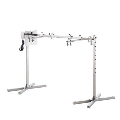 VEVOR Electric BBQ Rotisserie Grill Kit, 46 Inch 90 Lbs Capacity, Automatic 42W Motor Height Adjustable Universal Roaster Stand, Silver 8 VEVOR Electric BBQ Rotisserie Grill Kit, 46 Inch 90 Lbs Capacity, Automatic 42W Motor Height Adjustable Universal Roaster Stand, Silver - Image 8