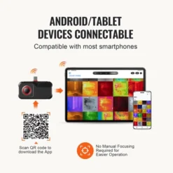 VEVOR Thermal Imaging Camera For Android, 256 X 192 IR Resolution Infrared Thermal Imager With Visual Camera, 25Hz Refresh Rate Thermal Camera, Grey -Vevor GUEST 498db3b5 d5ba 4ecc b163 c38e8ceedd89