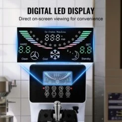 VEVOR Commercial Ice Cream Machine, 10.6 QT/H Yield, 1000W Single Flavor Countertop Soft Serve Ice Cream Maker, With 4L Hopper 1.6L Cylinder -Vevor GUEST 4a885f8d 3fbd 4059 bed9 68a48a0a2234