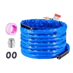 VEVOR 50ft Heated Water Hose For RV, Heated Drinking Water Hose With Corrugated Cover Antifreeze To -45°F, Automatic Self-regulating, 5/8" I.D. Blue -Vevor GUEST 4aadb126 711b 4779 b09e 66c07ac59203