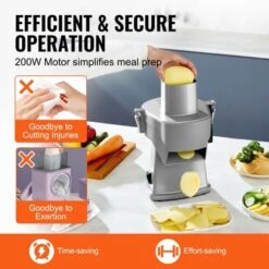 VEVOR Electric Vegetable Slicer, 4 In 1 Multifunctional Food Cutter, 200W Vegetable Chopper For Slicing Shredding Dicing And Slitting 12 VEVOR Electric Vegetable Slicer, 4 In 1 Multifunctional Food Cutter, 200W Vegetable Chopper For Slicing Shredding Dicing And Slitting -Vevor GUEST 4ba6d4f0 e213 43ab a4b9 00141fd07563