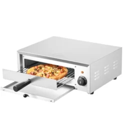 VEVOR Countertop Electric Pizza Oven, 12-inch, 1500W, 122-662℉ Temp Range, Stainless Steel Construction And Easy-to-Clean Crumb Tray -Vevor GUEST 4bd13489 4b60 4635 b50e 67f3d5183aeb