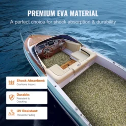 VEVOR Boat Flooring, EVA Foam Boat Decking 94.5" X 23.6", Non-Slip Self-Adhesive Flooring, 31.1sq.ft 2 Rolls Of Marine Carpet For Boats, Yacht BLUE -Vevor GUEST 4c62d7b4 b107 44b4 b652 1640b363ae2d