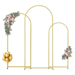 VEVOR Wedding Arch Backdrop Stand, Set Of 3, Metal Stable Stand With Case Connection & Chassis Crossbar Design 15 VEVOR Wedding Arch Backdrop Stand, Set Of 3, Metal Stable Stand With Case Connection & Chassis Crossbar Design -Vevor GUEST 4cbc9697 1181 494f 8f74 f75b0214cbc7