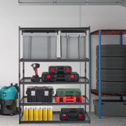 VEVOR Storage Shelving Unit, 5-Tier Adjustable, 2000 Lbs Capacity, Heavy Duty Garage Shelves Metal Organizer Wire Rack