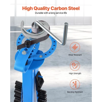 VEVOR Manual Pipe Bender, Pipe Tube Bender With 14 Bending Dies, 200° Heavy-Duty Tube Bending Tool For Copper Aluminum Iron Pipes 4 VEVOR Manual Pipe Bender, Pipe Tube Bender With 14 Bending Dies, 200° Heavy-Duty Tube Bending Tool For Copper Aluminum Iron Pipes - Image 4