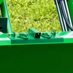 VEVOR 5/16" Tractor Bucket Hook With Tie Down Ring, Grade 70 Forged Steel Heavy Duty Bolt-On Grab Hook With Back Plate, Green