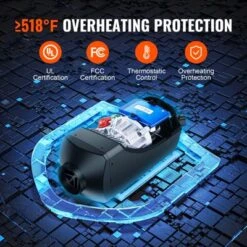 VEVOR Diesel Air Heater 12V 2KW LCD Display Remote Control For Car Bus RV, Orange -Vevor GUEST 50384a90 3a8c 49bb 837a e94fbce449be