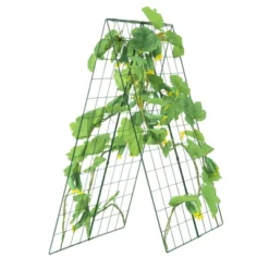 VEVOR Cucumber Trellis For Climbing Plants, 46" X 32" Foldable Cucumber Trellis Set With Plant Clips, Metal Garden Trellis For Raised Bed -Vevor GUEST 5061bceb 566c 4b32 932c 29cf32385caa