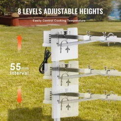 VEVOR Electric BBQ Rotisserie Grill Kit, 46 Inch 90 Lbs Capacity, Automatic 42W Motor Height Adjustable Universal Roaster Stand, Silver 11 VEVOR Electric BBQ Rotisserie Grill Kit, 46 Inch 90 Lbs Capacity, Automatic 42W Motor Height Adjustable Universal Roaster Stand, Silver -Vevor GUEST 507342c7 b37a 4494 b5c6 503bcb4525ec