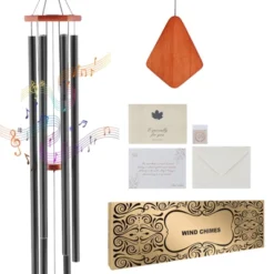 VEVOR Wind Chimes For Outside, 60 In, Deep Tone Wind Chimes With 6 Tubes, Unique Large Memorial Wind Chimes For Anniversary, Black -Vevor GUEST 50fcb46e d747 423a 9d8e 9aebba241ead