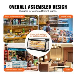 VEVOR 3-Tier Commercial Food Warmer Display, 1500W Food Display Warmer With Light, Adjustable Shelf And Temperature Display, Steam Heating, 180L -Vevor GUEST 52187594 d963 41ee 9d29 7d700e097b07