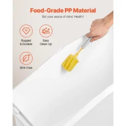 VEVOR Rice Storage Container, 27Gallon/100L Capacity Large Dog Food Dispenser Bin, Kitchen Ingredient Grain Cereal Flour Bin, 1 Pack, White -Vevor GUEST 5224b218 89d6 4731 a7ce f71b8658dfc7